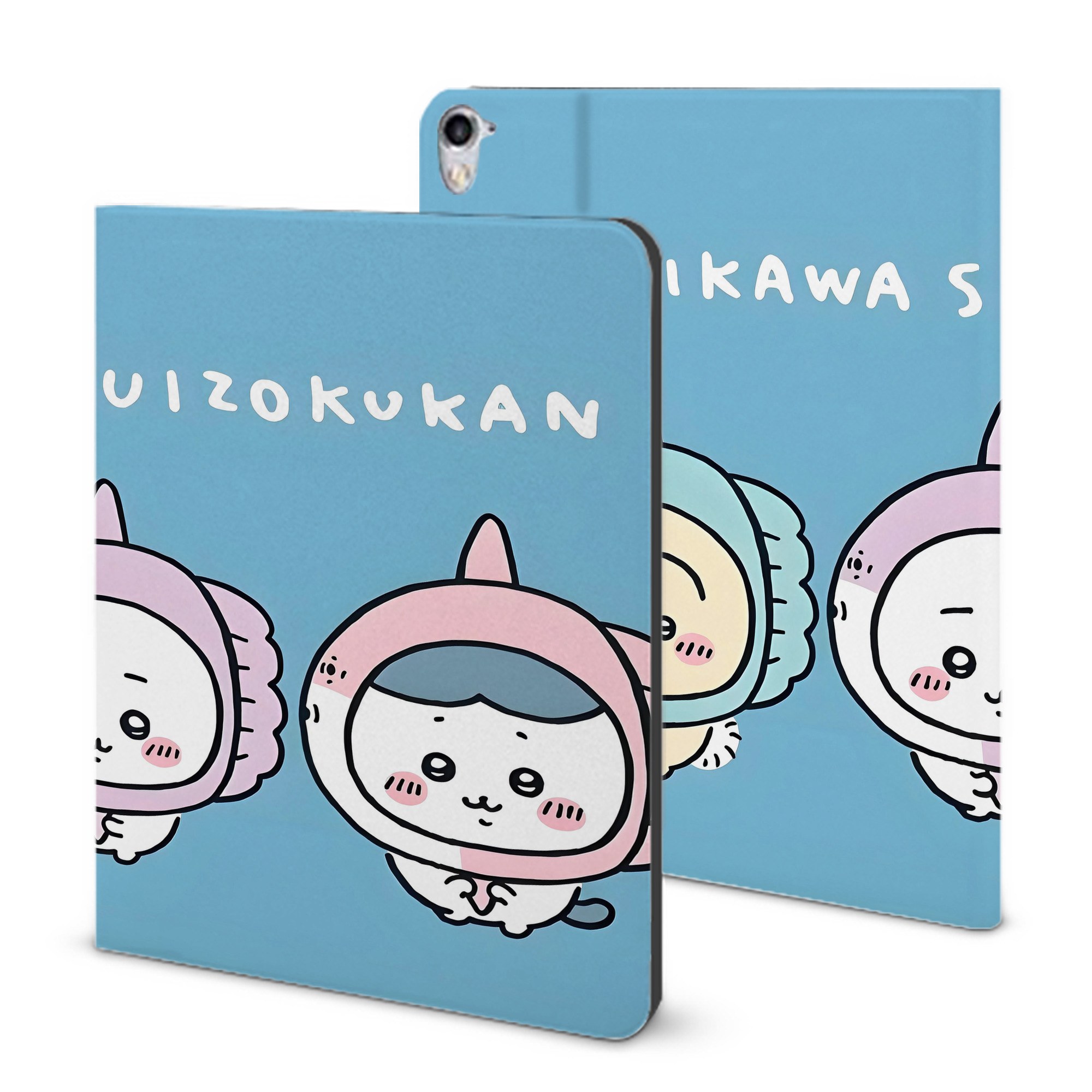 （画像用） ちいかわ Chii-kawa IPad ケース ブック型 PUレザー TPU 耐衝撃 軽量 薄型 ペン収納なし 全面保護 IPad 各モデル対応